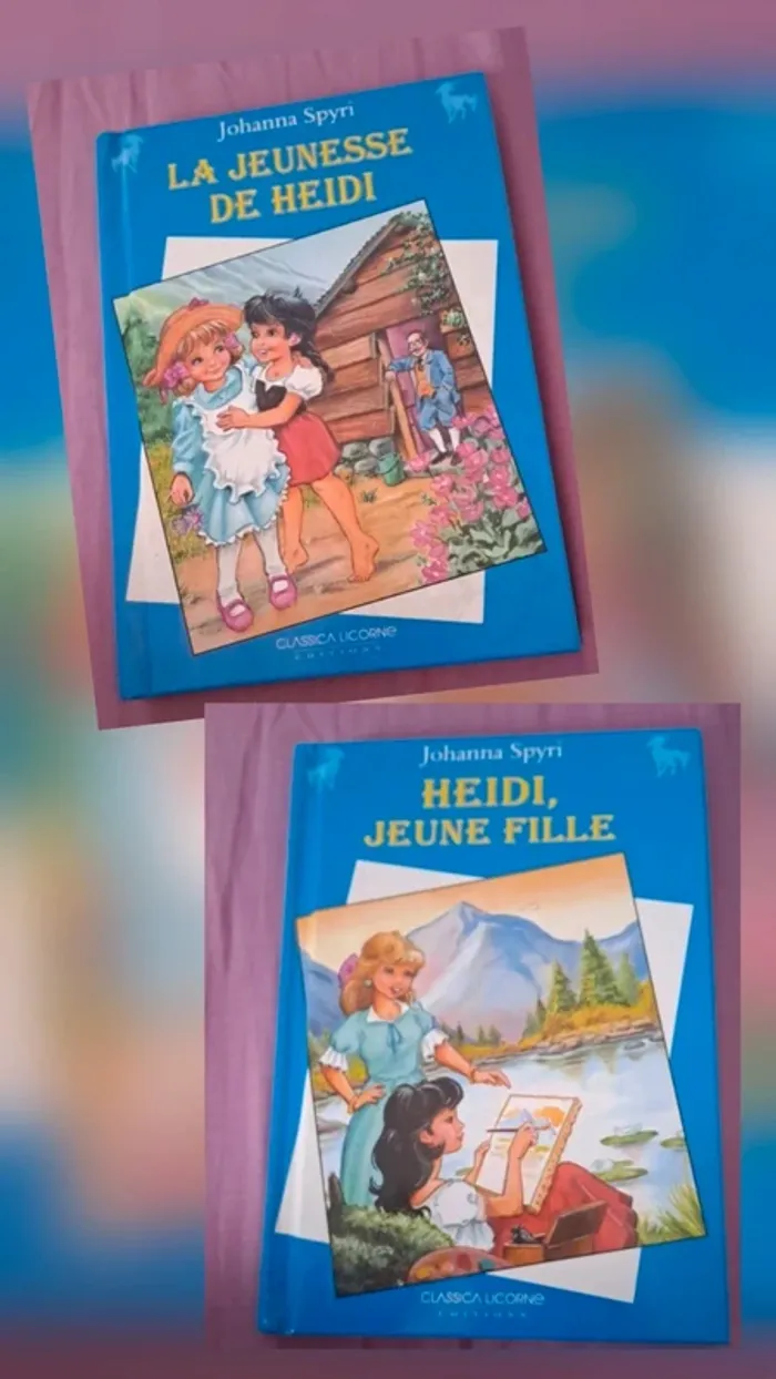 Lot de 2 livres Heidi