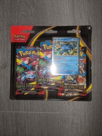Pokémon Tripack me01 akwakwak neuf scellé 