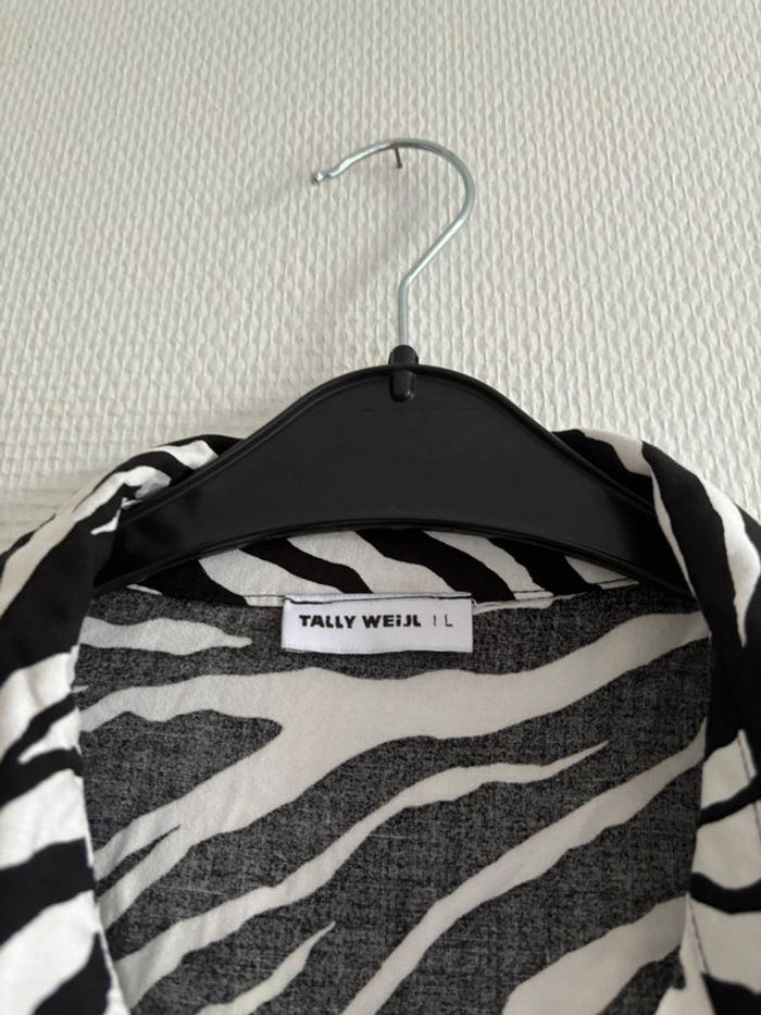 Chemise courte à motifs zèbre - photo numéro 2