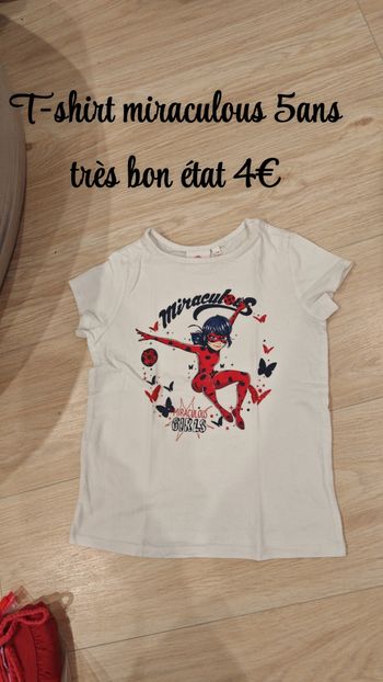 T-shirt miraculous 5ans