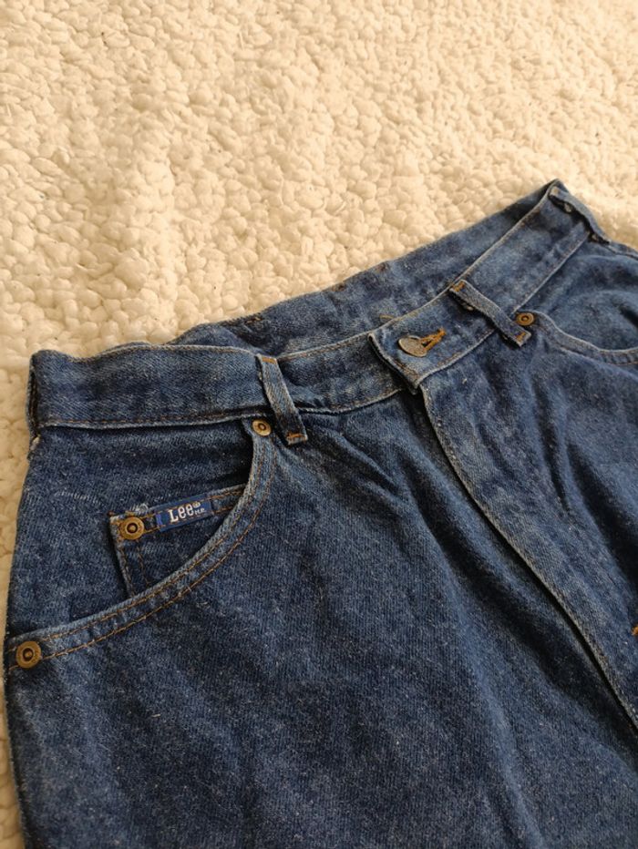 Jean vintage Lee taille haute mom fit USA années 90 #denim #vintage #lee - photo numéro 3