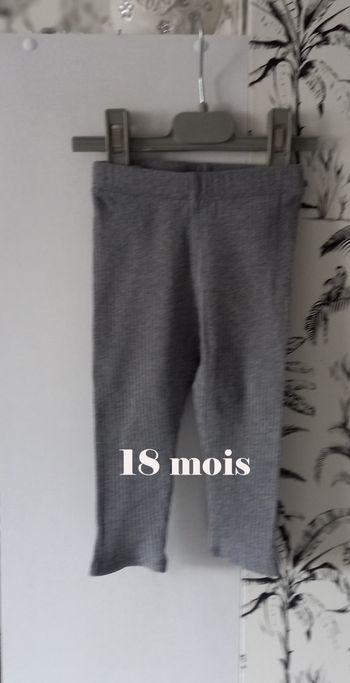 Legging gris Kiabi 18 mois