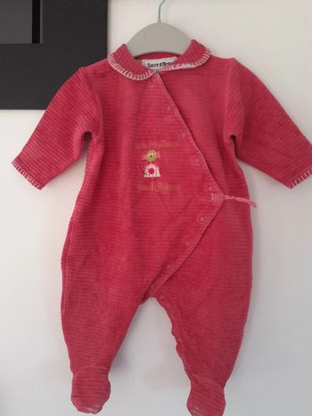Grenouillère pyjama fille 6 mois - Sucre d'Orge