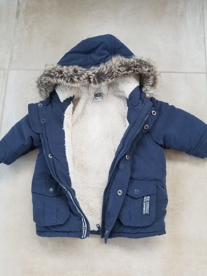 Manteau fourré 9 mois - photo numéro 3