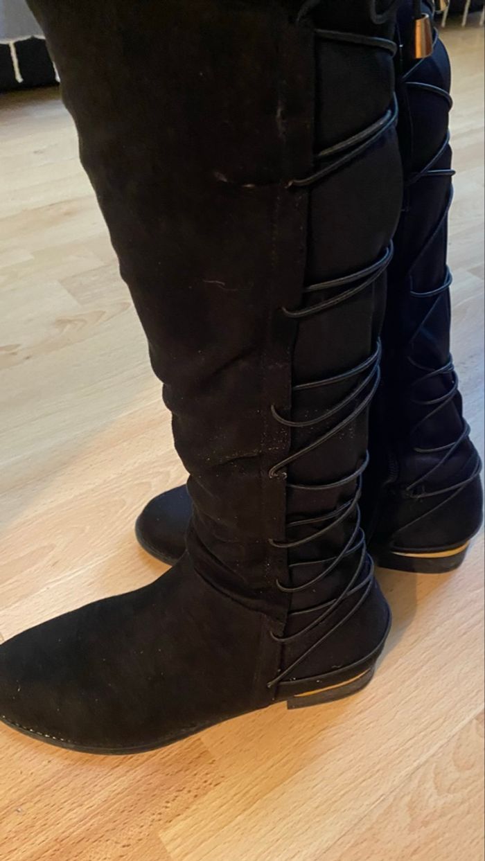 Bottes montantes à lacets - photo numéro 3