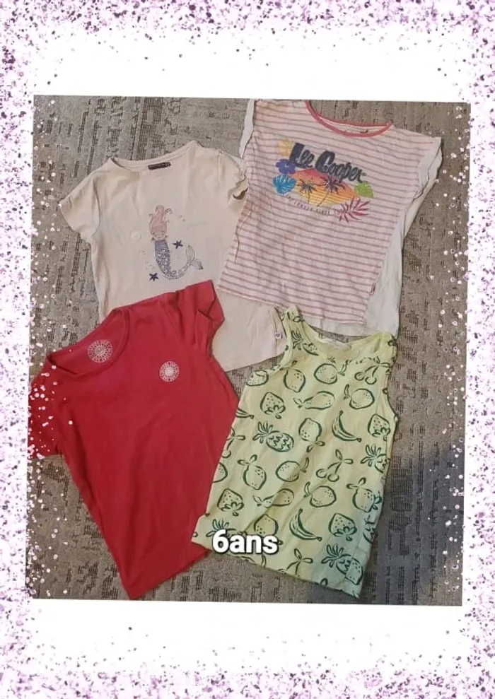 Lot t-shirts 6 ans