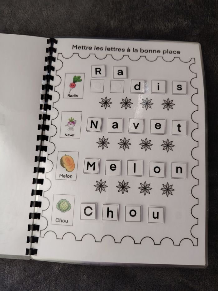 Livret d'activité apprendre 24 mots 4 ans et plus - photo numéro 2