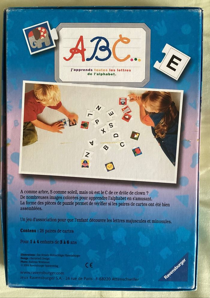 Jeu éducatif ABC 3-6 ans Ravensburger - photo numéro 2