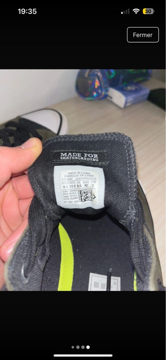 Chaussures converse verte - photo numéro 4