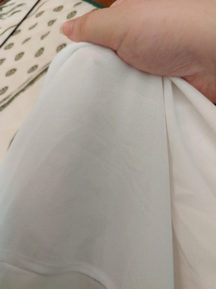 Top blanc manches ballon boutons vintage M/38 - photo numéro 13