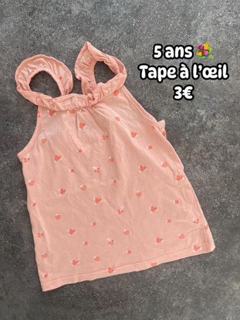 Débardeur 💐 5 ans 💐 Tape à l’œil