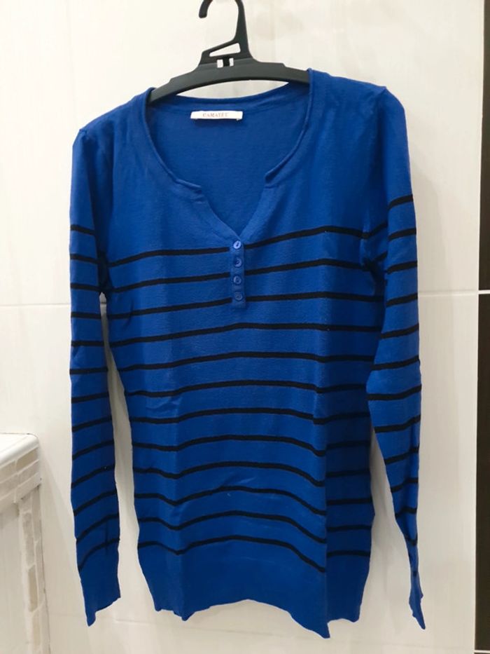 Pull rayé - Taille S - photo numéro 2