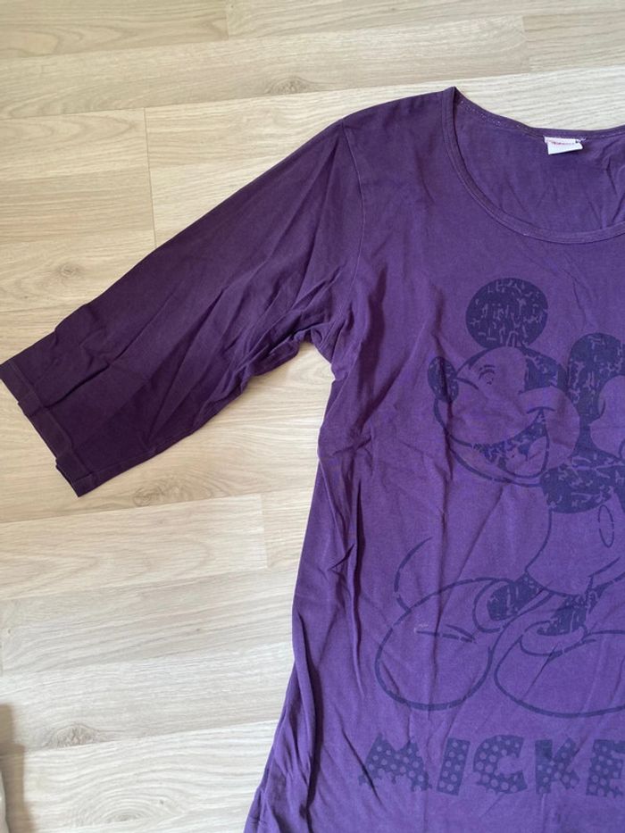 Tee shirt violet Mickey - photo numéro 2