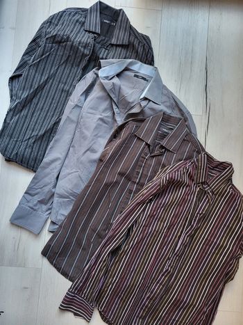 Lot de 4 chemises homme M celio