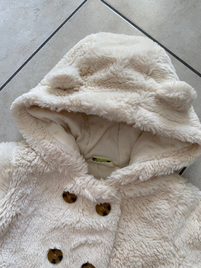 Veste fourrure crème fille 23 mois - photo numéro 3