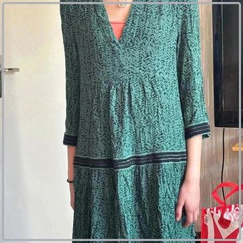 Tunique verte manque 3/4 taille 34 marque see u soon
