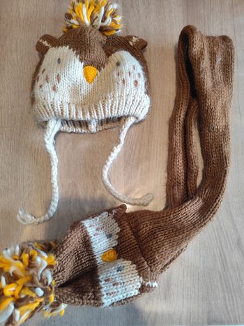 Ensemble hiver bonnet écharpe