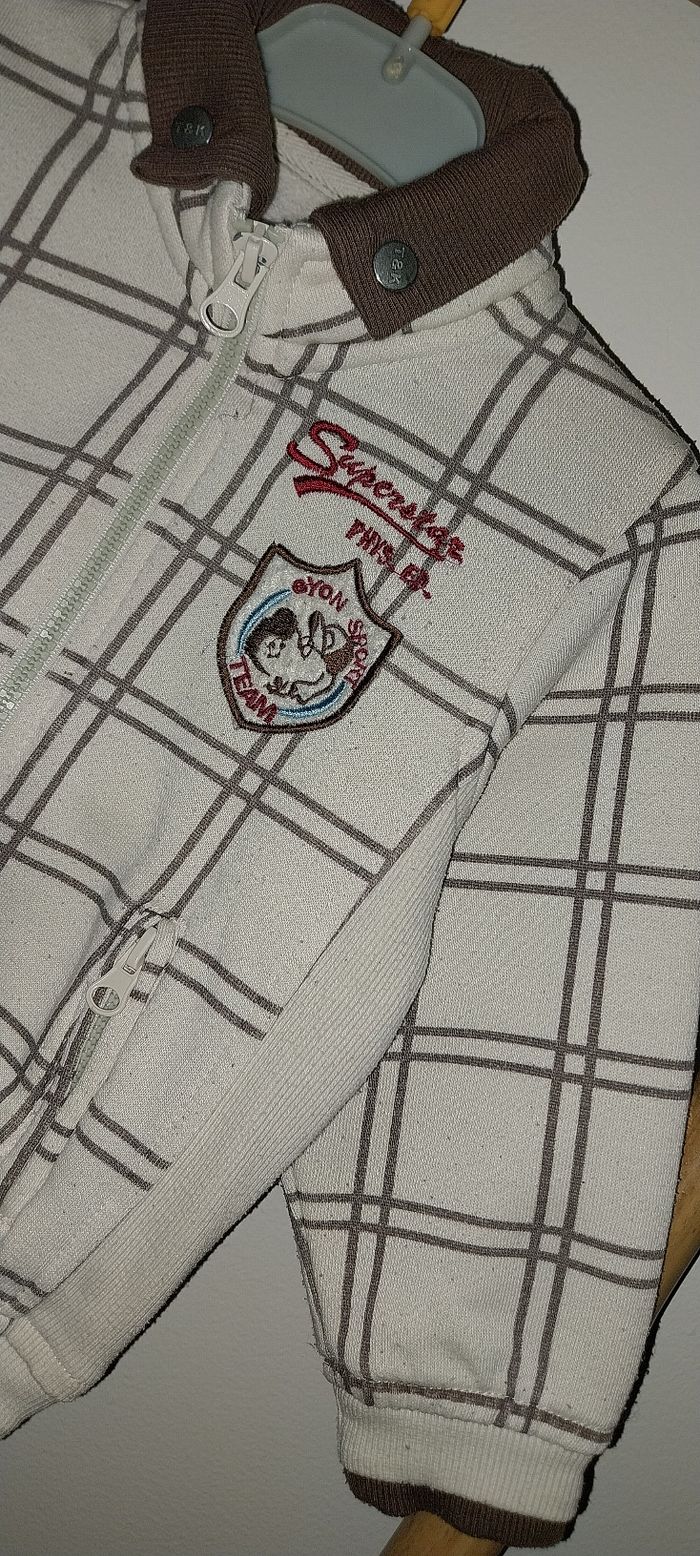 Gilet zippé/ Veste sweat zippé by Tom et Kiddy très bon etat 2 ans - photo numéro 4