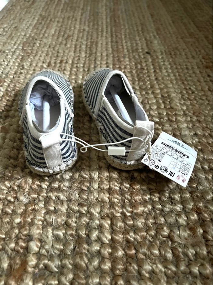 Espadrilles rayées bleu Zara 23 - photo numéro 4