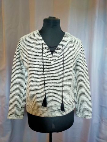 Haut rayé à lacets Naf Naf – Taille M – Femme