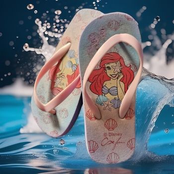 Jolies petites tongs sirène