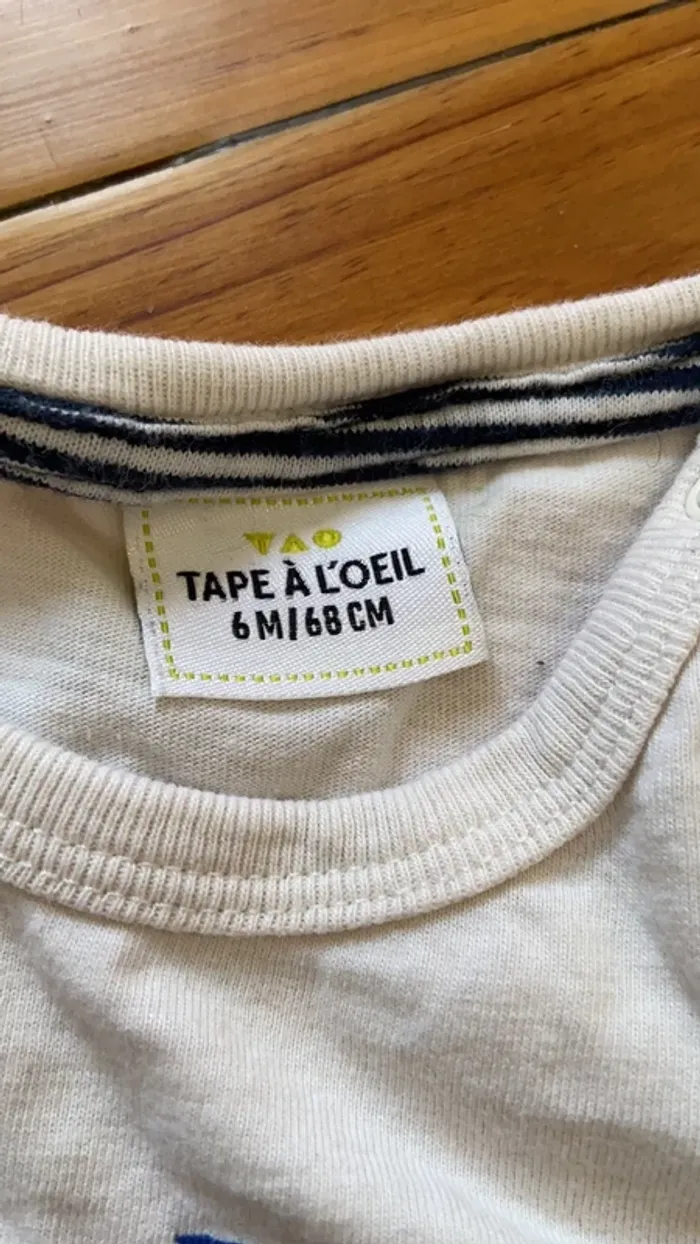 T-shirt longue manche 6 mois - photo numéro 2