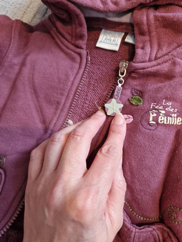 Lot 2 gilets sweat fille 3 mois Cadet Rousselle - photo numéro 11