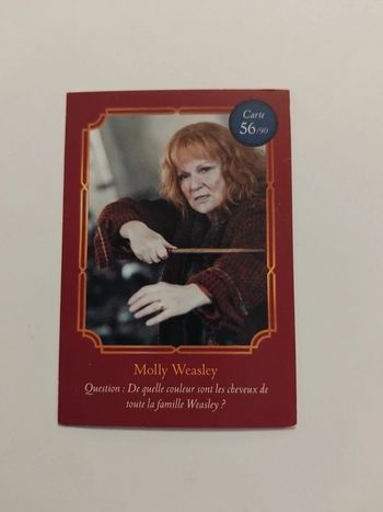 🃏 Carte Harry Potter (Auchan) - Wizarding World - Molly Weasley 56/90