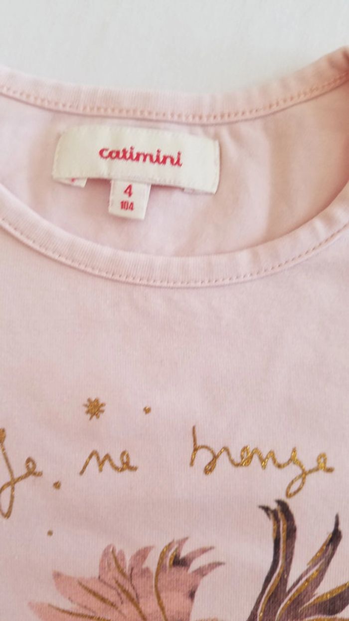 Tee shirt  catimini 4ans - photo numéro 3