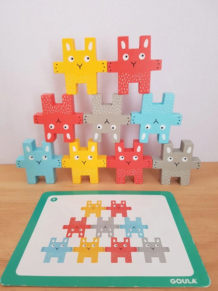 Goula Lapins à empiler, jeu en bois - photo numéro 13