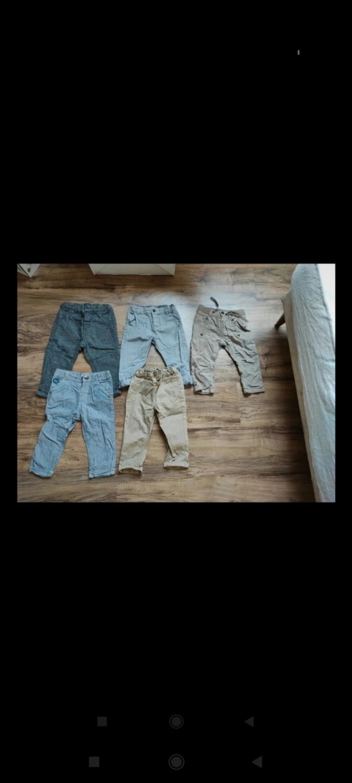 Lot 5 pantalons 18 mois