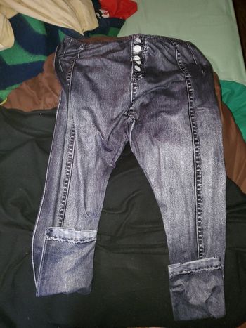 Pantalon en faux denim