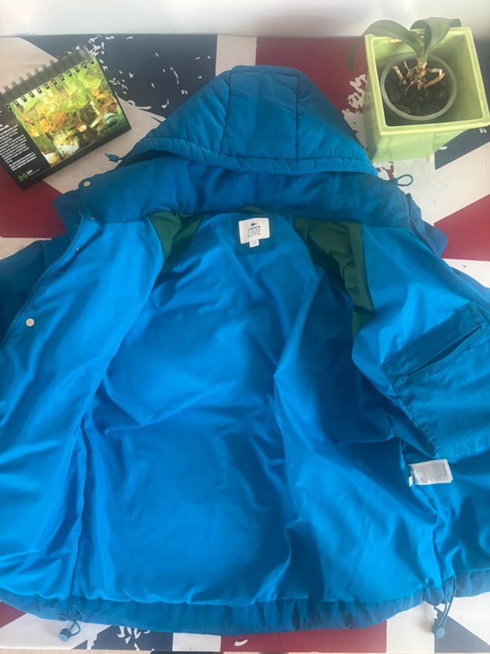 Doudoune Lacoste taille us: xs/ fr: 44 bleu à carreau - photo numéro 13