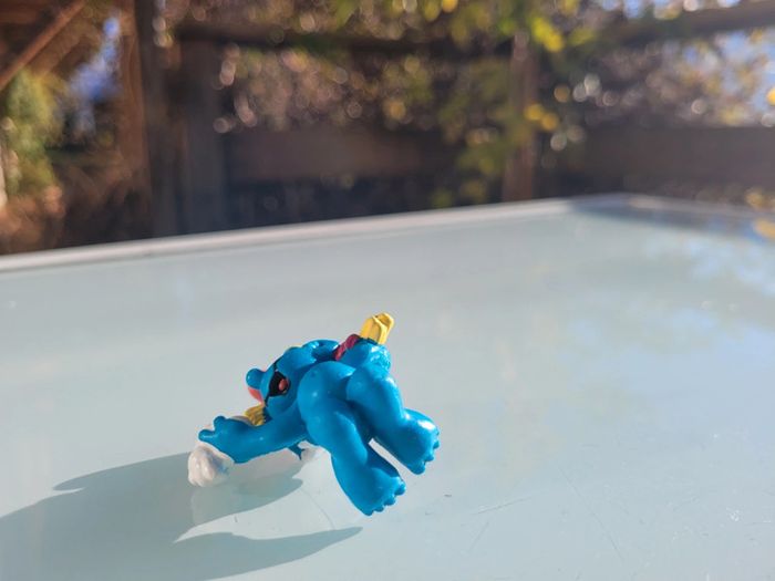 Figurines anciennes Les Schtroumpfs : qui se lave, téléphone, bébé S. Trèfle 🍀 - photo numéro 6