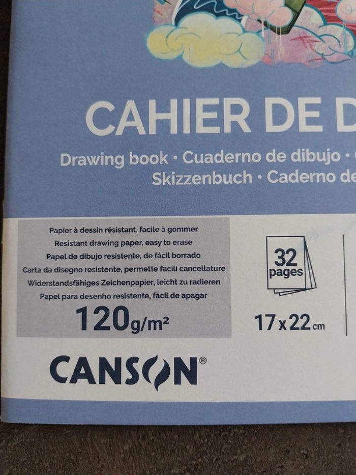 Cahier 17x22 de dessin - photo numéro 2