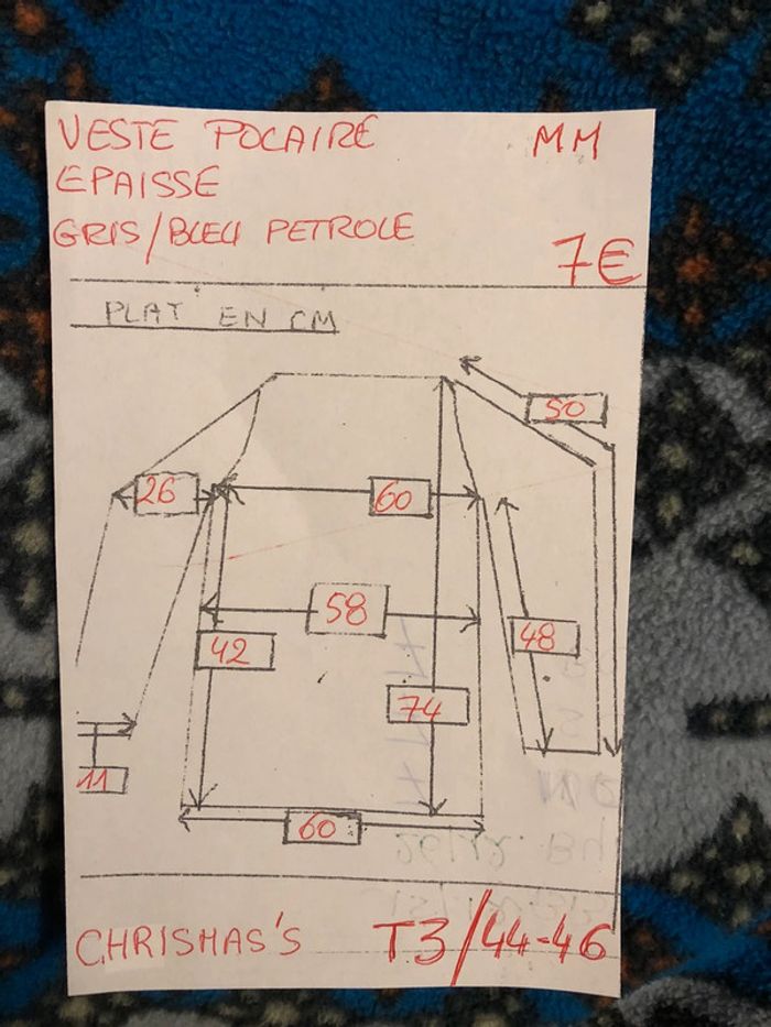 MM- Veste longue polaire « chrismas’s » T 3 (44/46) peu portée - photo numéro 13