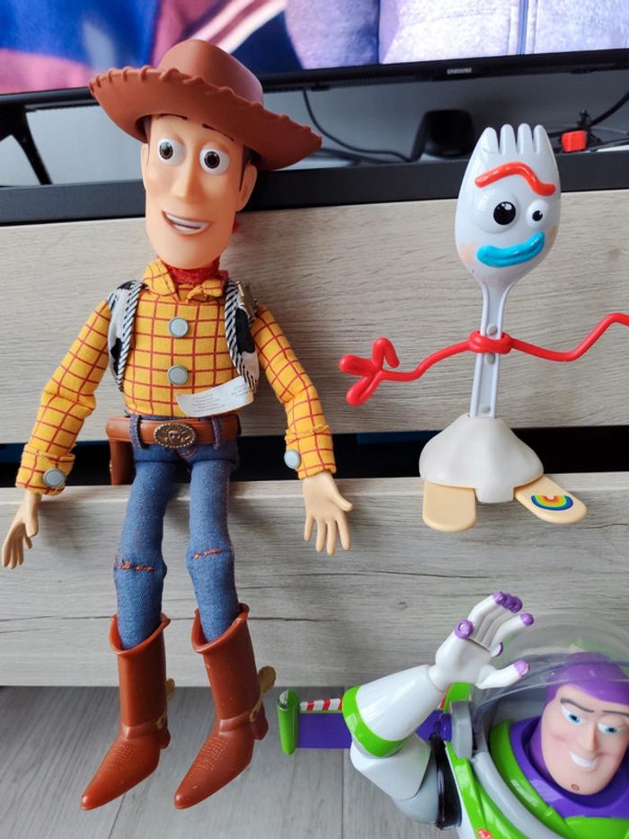 Lot toy story buzz Woody fourchette téléphone - photo numéro 3
