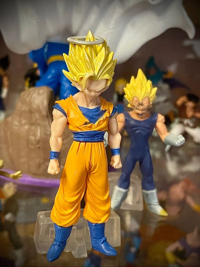 Figurine dragon ball gashapon hg Goku ssj2 - photo numéro 2