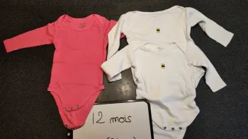 3 bodies taille 12 mois