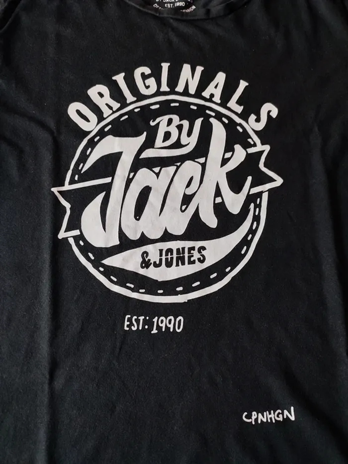 T-shirt noir Jack & Jones Originals – Taille XL - photo numéro 3