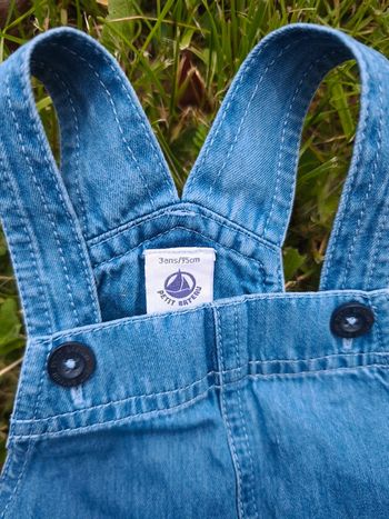 Robe salopette fille Petit Bateau