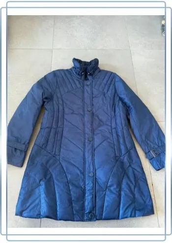 Manteau long bleu By depech Mod, taille 46