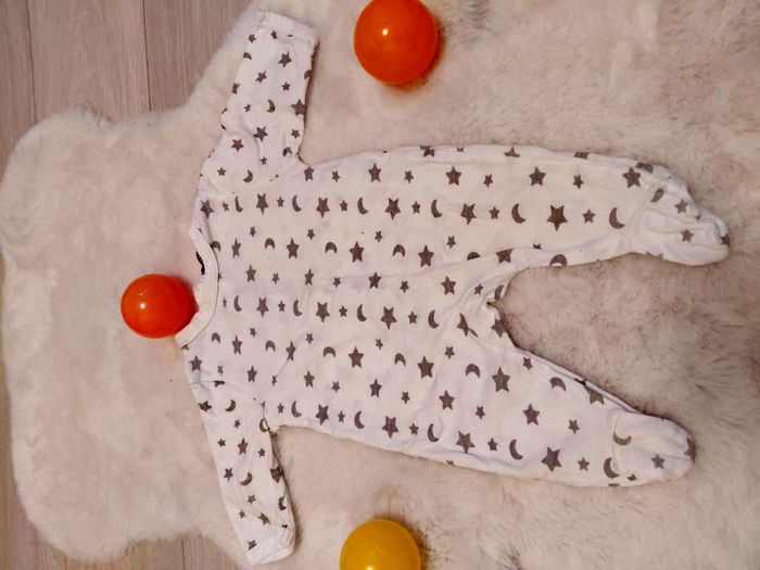 Pyjama blanc léger Kiabi 1 mois