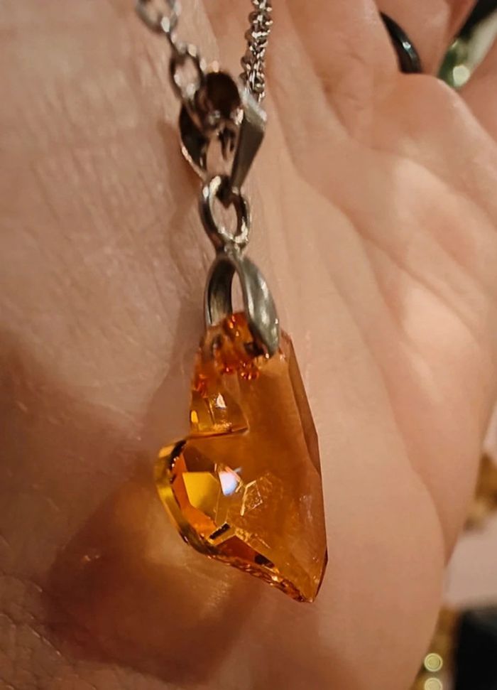 Collier et pendentif cœur asymétrique - photo numéro 7