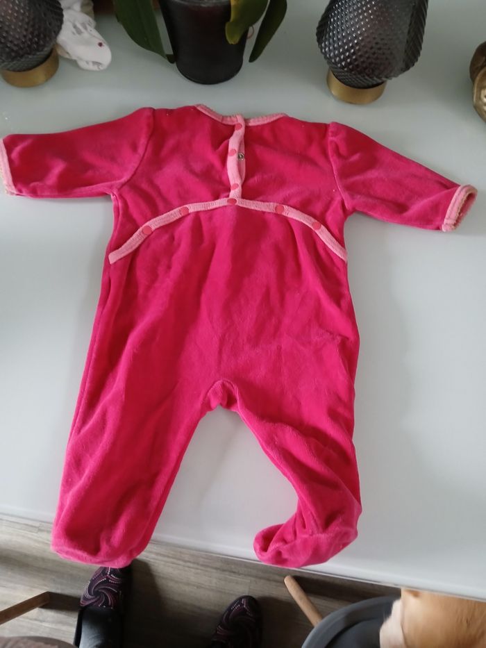 PYJAMAS VELOURS FUCHSIA DPAM - photo numéro 3