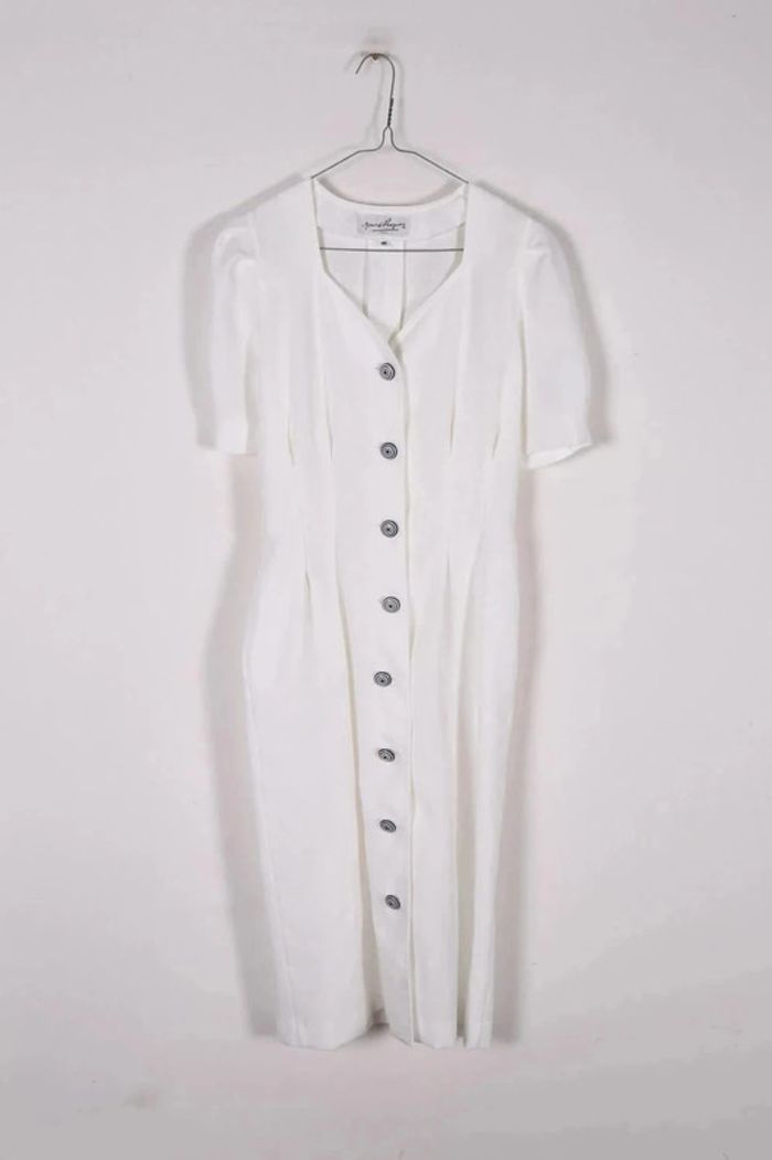 Petite robe vintage 80's en coton mélangé (#240678) - photo numéro 2