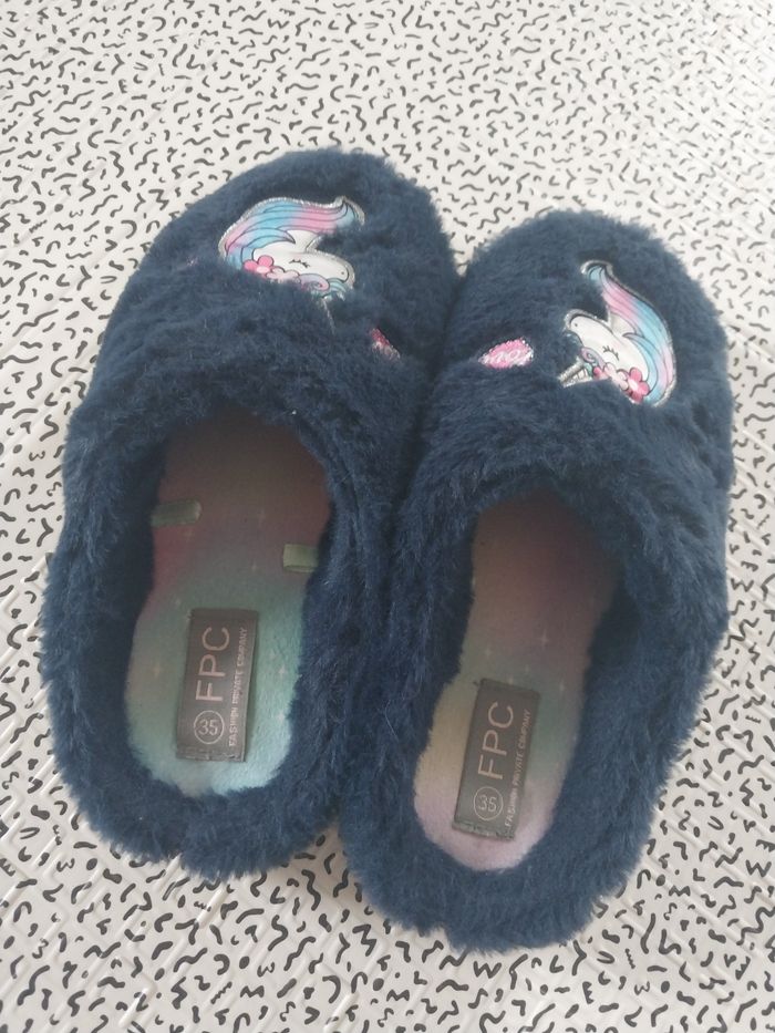 Chaussons licorne fille – Pointure 35 - photo numéro 4