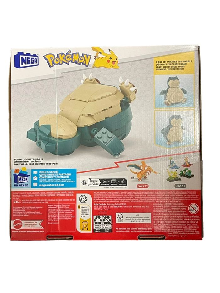 Mega Construx Pokémon Ronflex / Snorlax 246 pièces Mattel neuf - photo numéro 2