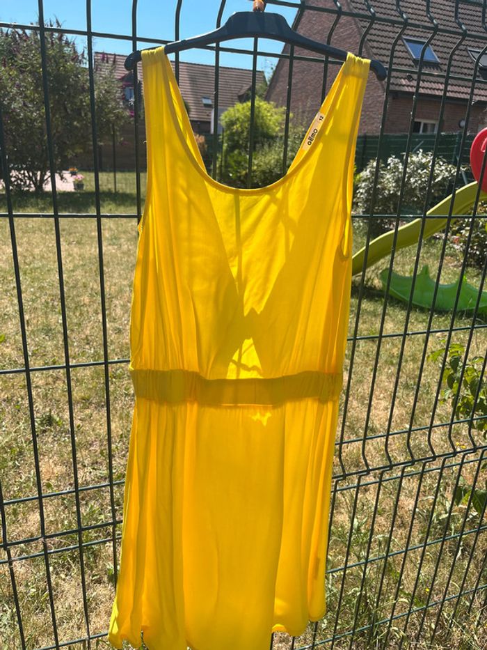 Robe dos nu Gémo 12 ans jaune - photo numéro 4