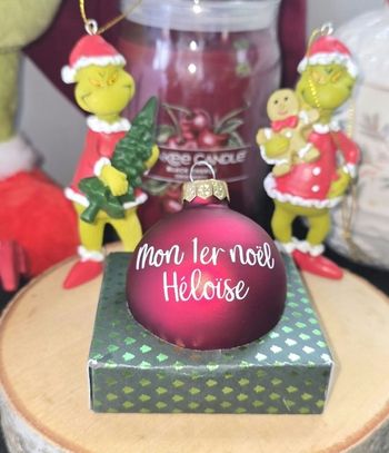 Boule de noël personnalisé